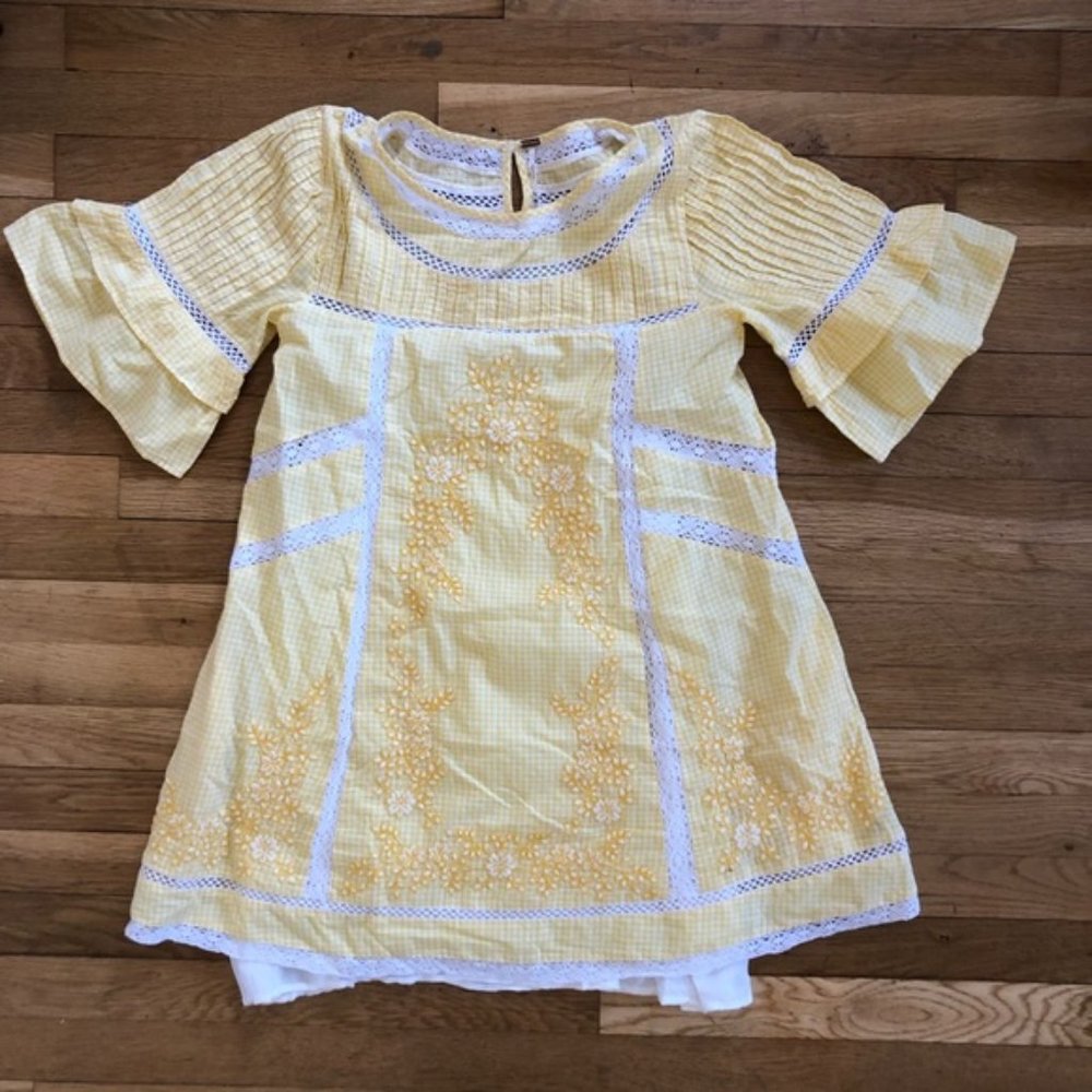 Free People Sunny Day Gingham Dress Size XS - Picture 2 of 6
